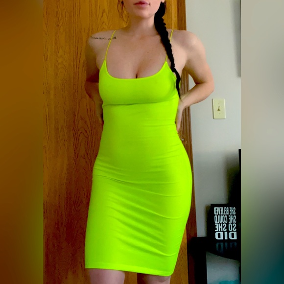 Neon Yellow Dress - Picture 1 of 1